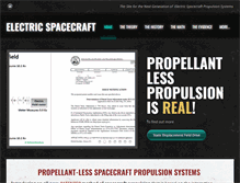 Tablet Screenshot of electricspacecraft.org